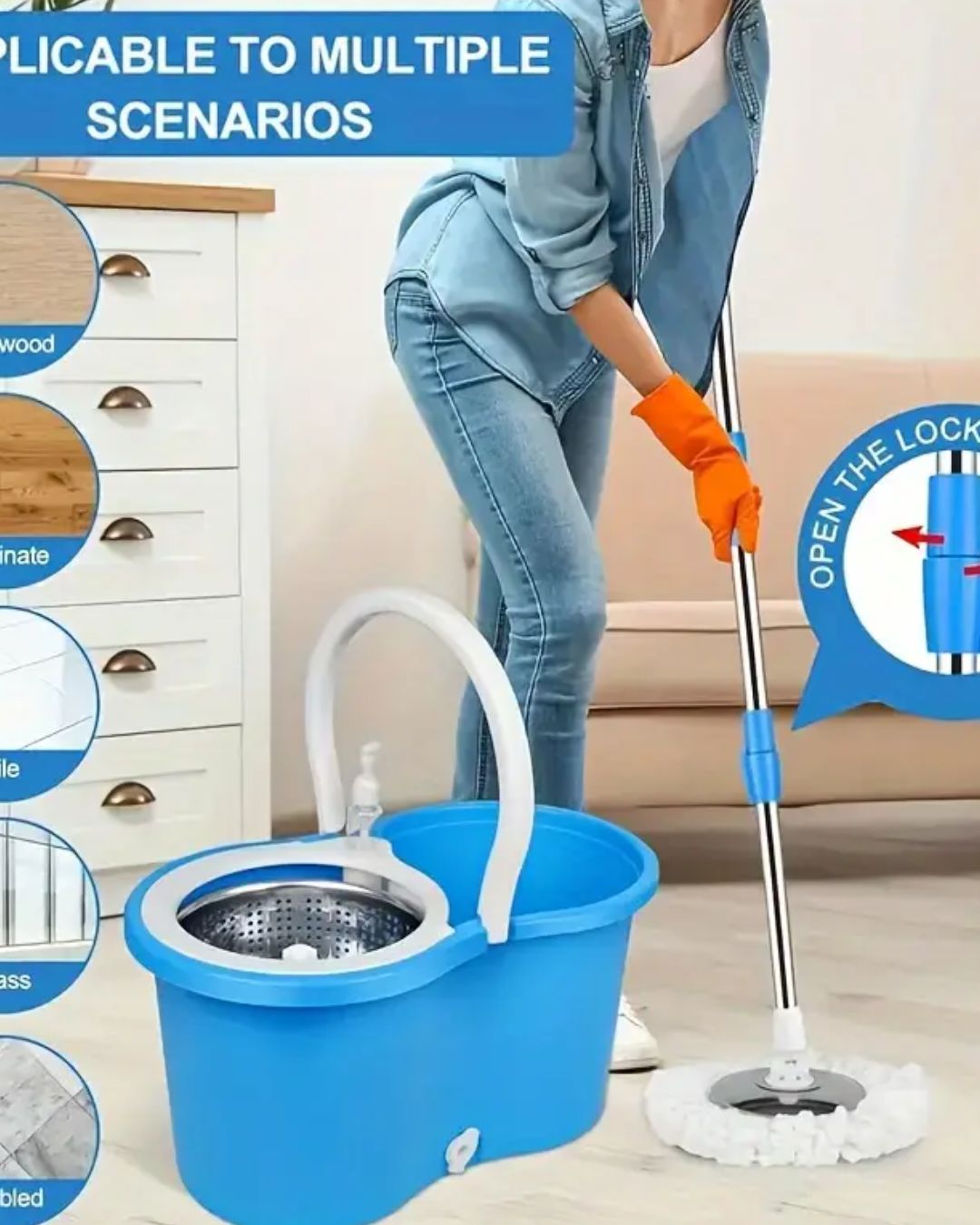 TRAPEADOR GIRATORIO CON BASE METAL