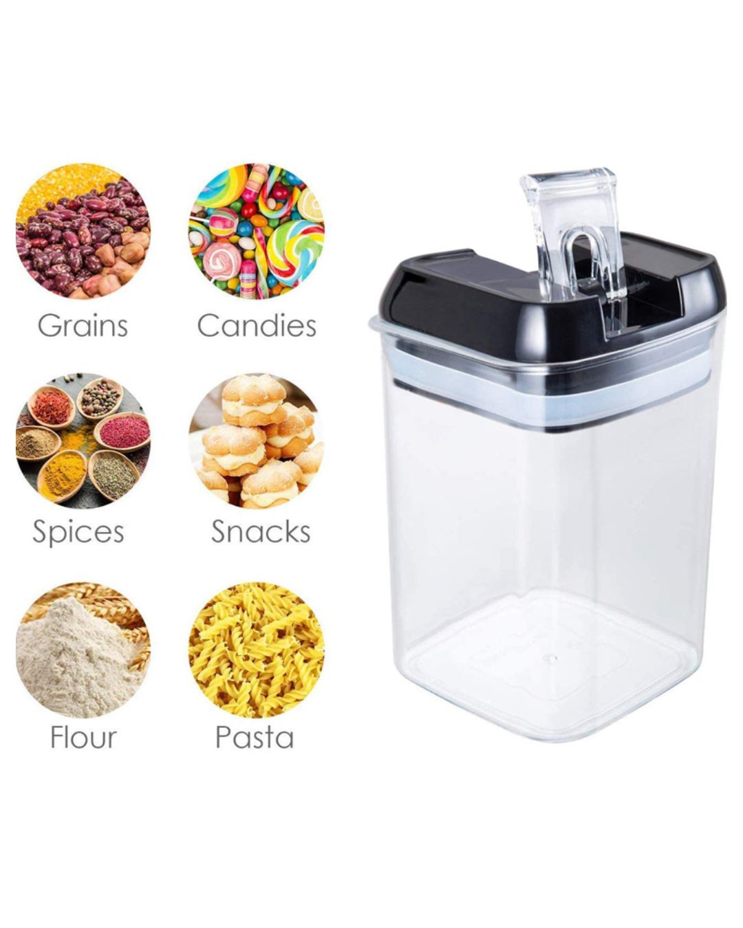 SET ENVASE HERMETICO 7 PZ PARA ALIMENTOS
