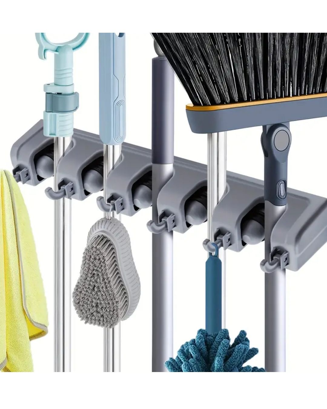OFERTA ESCOBA MULTIUSOS+DISPENSADOR JABON+ SOPORTE PARED