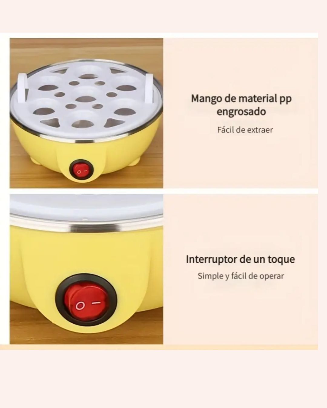 HERVIDOR DE HUEVOS ELECTRICA (Rosada)