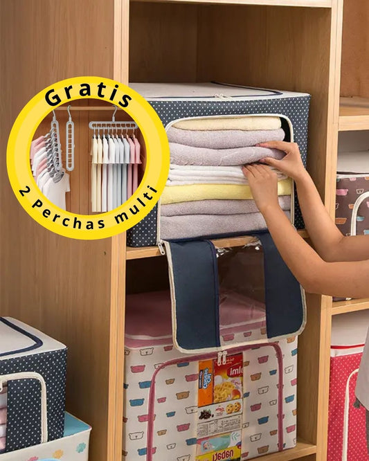 COMBO 2 UND ORGANIZADOR MEDIANO CON TAPA NEGRA + 2 Perchas GRATIS