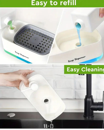 DISPENSADOR DE JABON 2 EN 1
