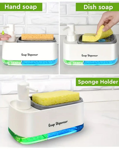 DISPENSADOR DE JABON 2 EN 1
