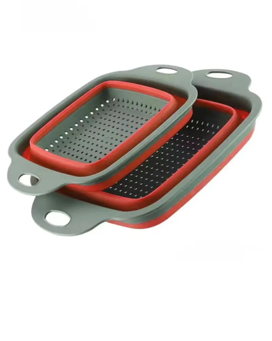 SET COLADOR PLEGABLE DE SILICONA PARA COCINA