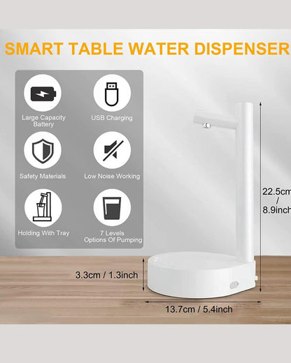 DISPENSADOR DE AGUA CON BASE (BLANCO)