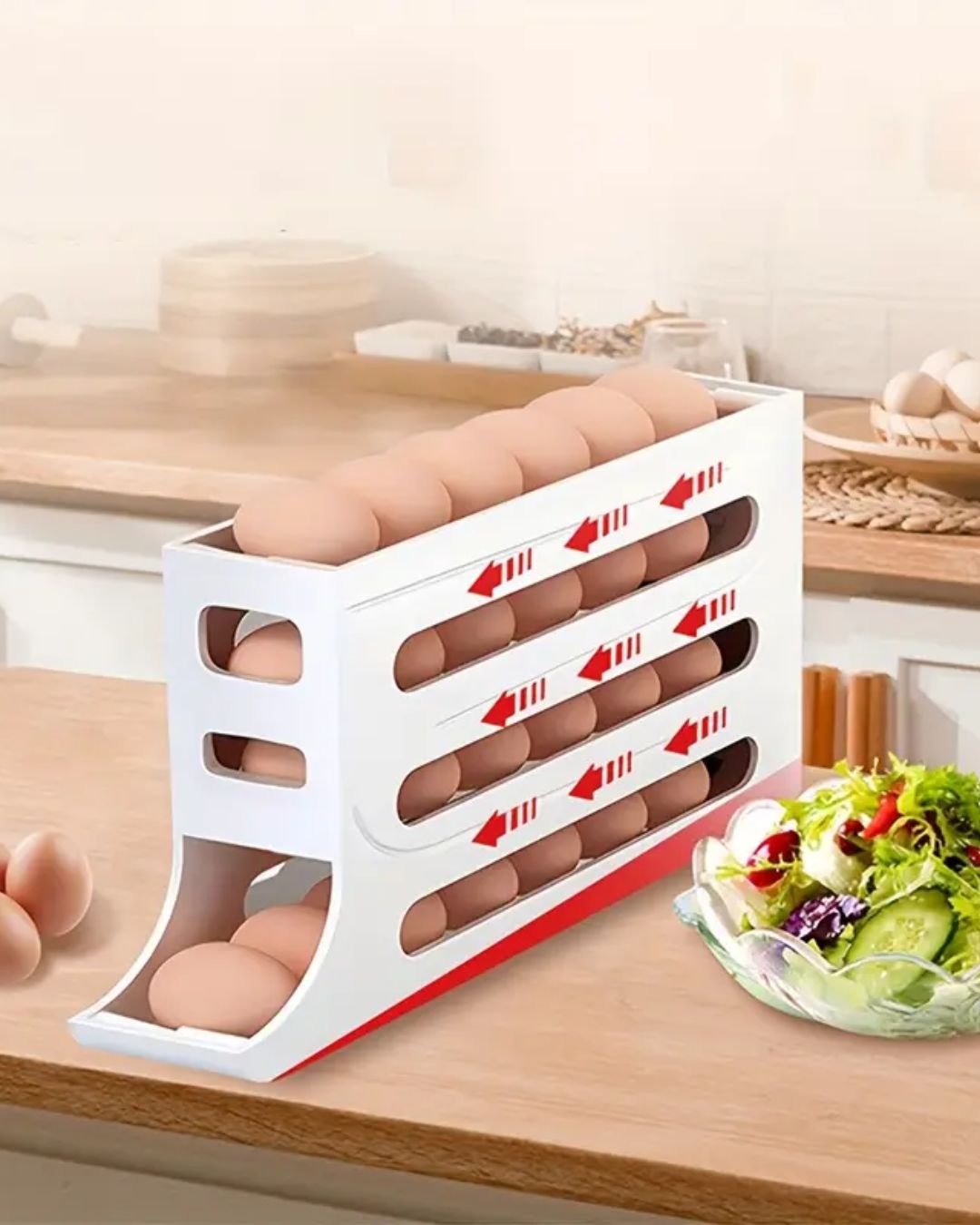 DISPENSADOR DE HUEVOS DE 4 NIVELES